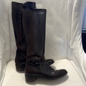 La Canadienne mink brown leather riding boots, worn 3 times almost new condition
